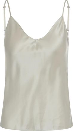 Sablyn Gloria Silk Top - Dames - Tops zonder mouwen - Beige - XS - Tops