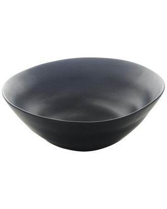 10 Strawberry Street Wave Matte 80Oz Black Bowl