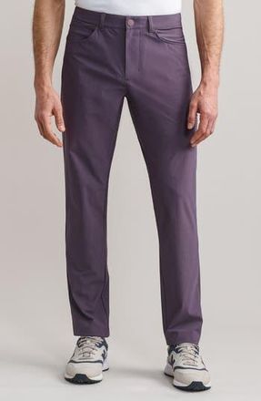 Rhone Momentum Water Repellent Flat Front Golf Pants in Shadow Plum/Navy at Nordstrom Rack, Size 30