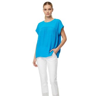 A|X Armani Exchange Mujer, Camisetas, Azul, Talla: L