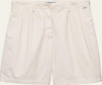 Prada Old Gabardine Cotton Bermuda Shorts
