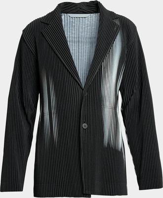 Homme Pliss&eacute; Issey Miyake Men & apos;s In The Shadow Pleated Sport Jacket