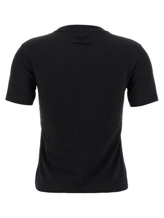 Jean Paul Gaultier Logo-Print Organic Cotton T-shirt - Black