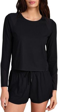 Rhone Lightspeed Performance Long Sleeve T-Shirt in Pure Black at Nordstrom, Size Xx-Large