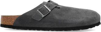 Birkenstock Boston BS - Heren - Slip ons - Grijs - 42 EU - Leer - Schoenen