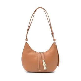 Furla Shoulder Bags, female, Brown, Size: ONE SIZE Brown Shoulder Bag Top Zip Fastening