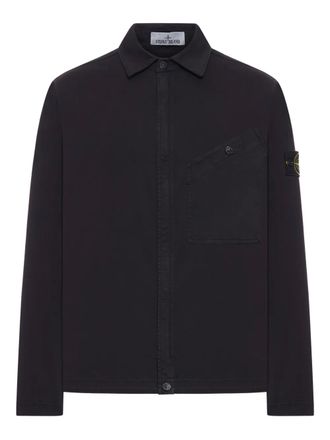 Stone Island Katoenen overhemd met opgestikte zak - Zwart