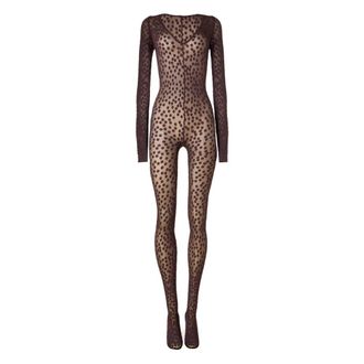 Wolford Broek - Dames - Jumpsuits - Paars - S - Wol - Jumpsuits & Playsuits