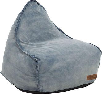 Beliani Bean Bag 200 L DROP 63 cm 75 cm Light Blue