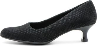 Ara Womens 41409 Kitten Heeled Shoes In Black Puntikid