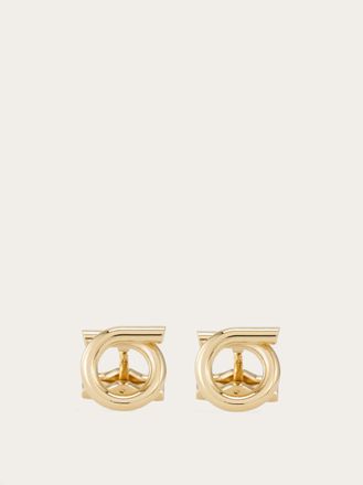 Ferragamo Men Gancini cufflinks Gold