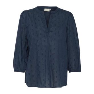 Kaffe KAjollia Blouse - - Blouses & Shirts - Donna - Blu - XS