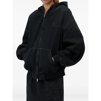Alexander Wang Brushed-denim Oversized Hoodie