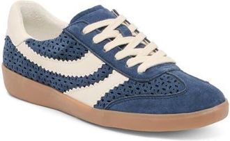 Dolce Vita Merit Perforated Sneaker in Navy Suede at Nordstrom, Size 6.5