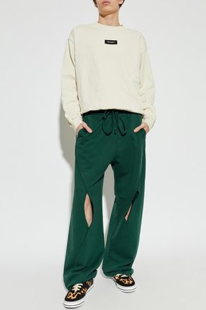 Dolce & Gabbana Sweatshirt With A vintage Effect, Mens, Beige