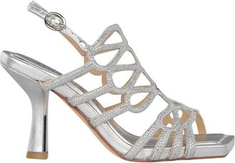 Alma En Pena Cross-over Hielsandaal - Dames - Sandalen met hakken - Grijs - 42 EU - Schoenen