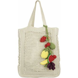 The Sak Lanie Market Tote Hand Crochet Bag in Natural Fruit at Nordstrom