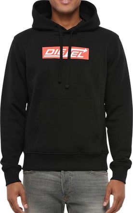 Diesel Black Graphic Logo Hoodie