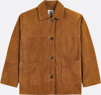 La Redoute Collections Jas in geitenleer, knoopsluiting