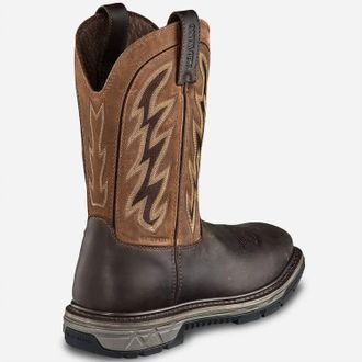 Red Wing Shoes Mens 1104 Pecos Pull-On Work Boots Usa In Brown