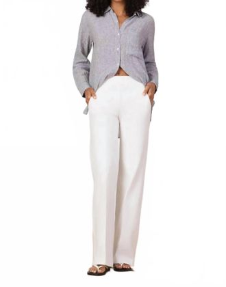 Avenue Montaigne Carla Pant In White Denim