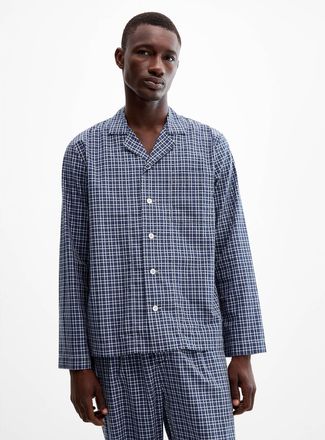 Tekla Mens Lanegan lightweight check shirt