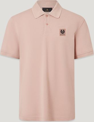 Belstaff Polo Mens Cotton Pique Dusk Pink Size 2XL