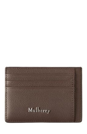 Mulberry Farringdon Leather Card Holder in Taupe Brown at Nordstrom