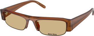 Miu Miu MUB07SF Asian Fit 22I10R Womens Sunglasses Orange Size 54