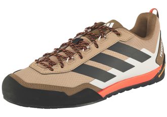ADIDAS TERREX Wanderschuh ADIDAS TERREX SKYCHASER SOLO ZUSTIEGS, Herren, Gr. 42,5, cardboard, carbon, semi impact orange, Gummi, Synthetik, Textil, Schuhe Wandersch