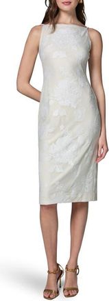 DKNY Beaded Floral Dress in Cream at Nordstrom, Size 10