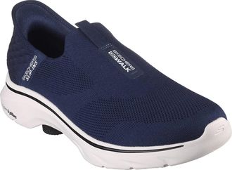 Skechers Mens Go Walk 7 - Easy On 2 Shoes (Navy) - Size UK 12