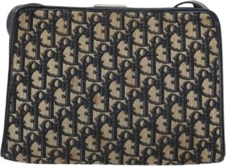 Dior Pre-owned Cross Body Bags, female, Multicolor, Size: ONE SIZE Pre-owned Vintage Canvas Shoulder Bag