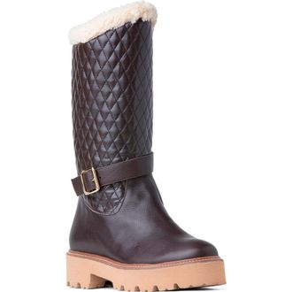 BEAUTIISOLES Tulsa Faux Fur Lined Winter Boot in Camel at Nordstrom, Size 10.5Us