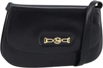 Celine Pre-owned Shoulder Bags, female, Black, Size: ONE SIZE Pre-owned Leather Shoulder Bag