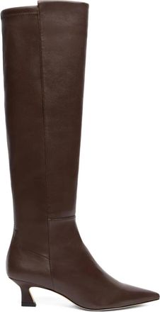 Stuart Weitzman 50mm Vinnie boots - women - Nappa Leather/Nappa Leather/Leather - 38,5 - Brown