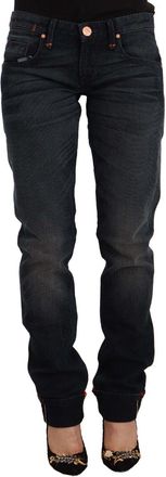 Acht Womens Pants Casual Style - Dark Grey Cotton - Size 26 (Waist)