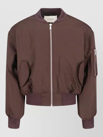 Entire studios casual coat ribbed cuffs hem sleeve pocket