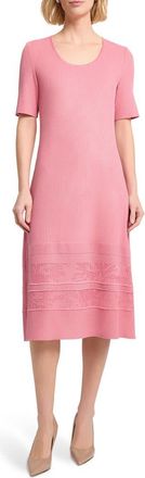 Misook Mixed Stitch Sweater Dress in Honey Suckle at Nordstrom, Size X-Small