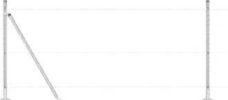 vidaXL Vidaxl - Fence Post 26 pcs Silver 3.2 x 3.2 x 110 cm Steel