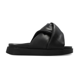 INUIKII Sliders, female, Black, Size: 10 US Soft Crossed Slides