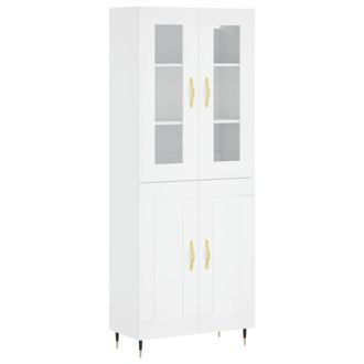 Berkfield Home Highboard White 69.5x34x180 cm Engineered Wood