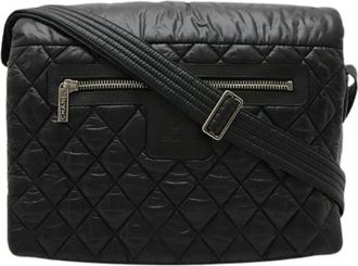 Chanel Pre-owned Nylon Cross Body Bag - Dames - Vintage Schoudertas - Zwart - ONE Size - Nylon - Vintage