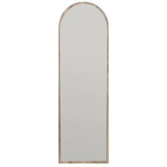 Dmora Espejito Dpolon, Espejo, Objeto De Decoraci&oacute;n De Pared, Decoraci&oacute;n De Espejo, 50x2h160 Cm, Nuez - Dmora