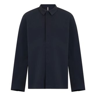 Arc'teryx Light Jackets, male, Blue, Size: XL Cotton Long-sleeve Shirt