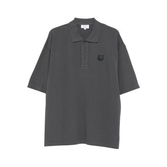 Maison Kitsun&eacute; Fox-head Embroidered Polo Shirt
