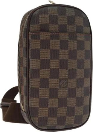 Louis Vuitton Pre-owned Cross Body Bags, female, Brown, Size: ONE SIZE Pre-owned Vintage Canvas Cross Body Bag