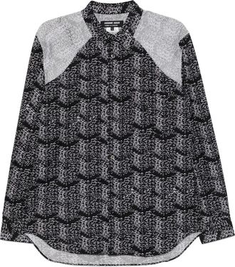 Comme Des Gar&ccedil;ons Camicia a righe - Nero