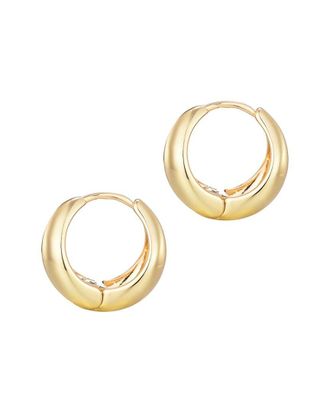 Adornia Adornia 14K Plated Purse Hoop Earrings