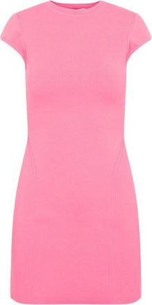 Victoria Beckham Pink Cap Sleeve Fitted Mini Dress